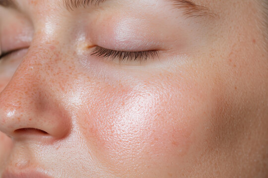 Healthy skin close-up texture